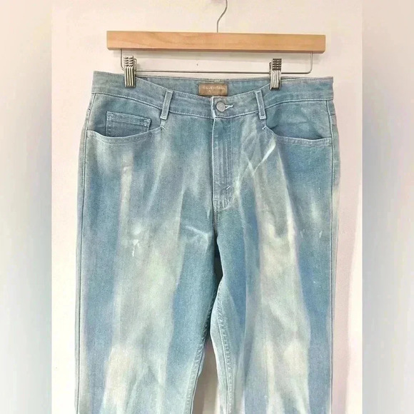 Vintage Levis’s 1990s Silvertab Distressed Coloring Flared Denim Jeans Size 11 - Picture 2 of 10